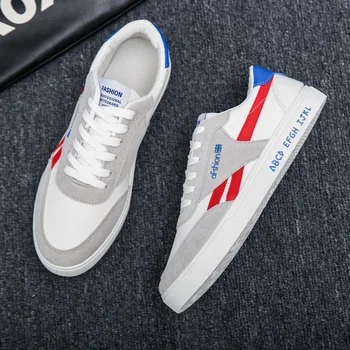 

Men Canvas Shoes Fashion male Sneakers Casual Comfortable Lace Up Breathable Vulcanized Shoes Trainers Leisure Flat Shoes Y14-73