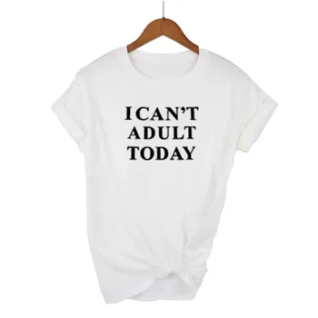 I CAN'T ADULT TODAYWomen's t-shirt Tops Letter Printed Sexy Debardeur FemmeWomen's t-shirt Top For Women Causal Tees Loose Funny
I CAN'T ADULT TODAYWomen's t-shirt Tops Letter Printed Sexy Debardeur FemmeWomen's t-shirt Top For Women Causal Tees Loose Funny