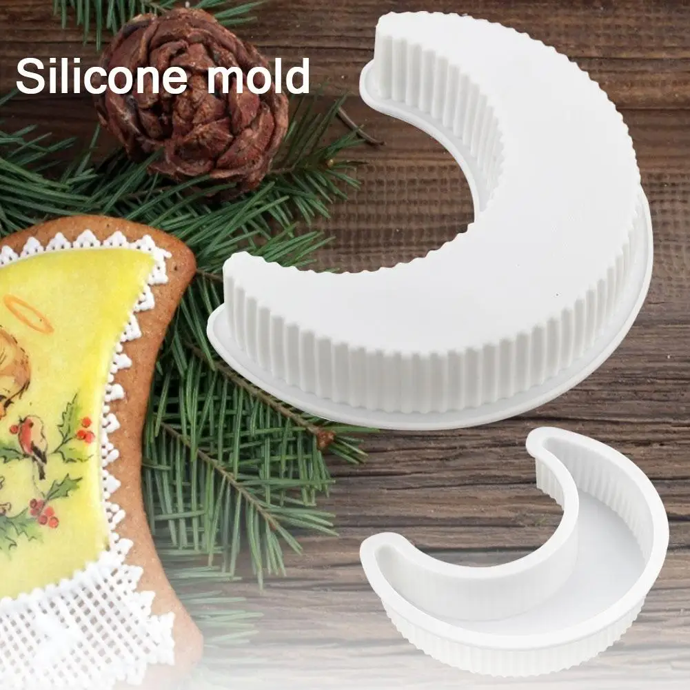 Forma silikonowa 3D w kształcie księżyca do wielokrotnego pieczenia ciasta Handmade świetna do kuchni oraz na Ramadan - Wianko - 10
