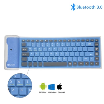 Bluetooth Wireless Computer Keyboard Soft Mini Ultra Slim Small Portable Keybord BT 3.0 Keypad For PC Laptop Tablet Android IOS
Bluetooth Wireless Computer Keyboard Soft Mini Ultra Slim Small Portable Keybord BT 3.0 Keypad For PC Laptop Tablet Android IOS