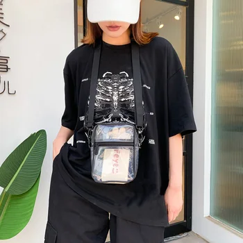 PVC Transparent Women Crossbody Bags Classic Texture Delicate Creative Chic Sports Shoulder Handbag Small Phone Pouch
PVC Transparent Women Crossbody Bags Classic Texture Delicate Creative Chic Sports Shoulder Handbag Small Phone Pouch