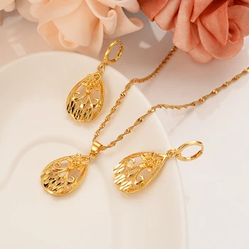 beautiful Gold vintage Flower Jewelry set for women Pendant Chain Earrings Bride Wedding Bijoux birthday anniversarygift girls
beautiful Gold vintage Flower Jewelry set for women Pendant Chain Earrings Bride Wedding Bijoux birthday anniversarygift girls