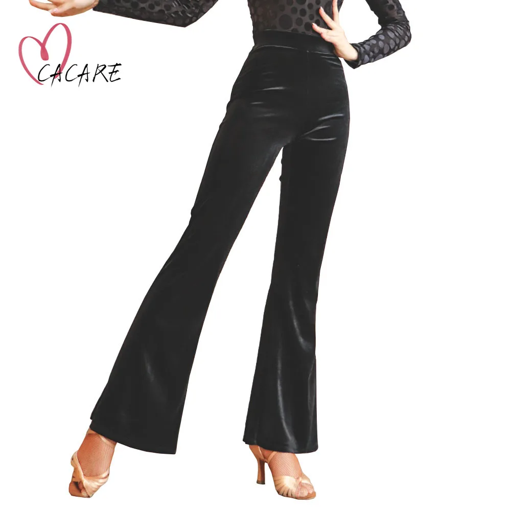 CACARE Velvet Latin Dance Pants Trousers with Waist Belt for Fringe Salsa Dance Competition Dresses Black D1183
CACARE Velvet Latin Dance Pants Trousers with Waist Belt for Fringe Salsa Dance Competition Dresses Black D1183