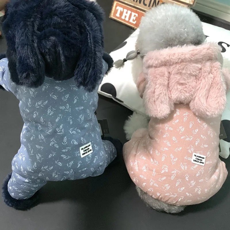 Contrast Thickened Autumn and Winter Bunny Dog Jumpsuits Four-legged Pet Clothes Pink Blue Colors Dog Coats with Hat Pet Hoodies
Contrast Thickened Autumn and Winter Bunny Dog Jumpsuits Four-legged Pet Clothes Pink Blue Colors Dog Coats with Hat Pet Hoodies