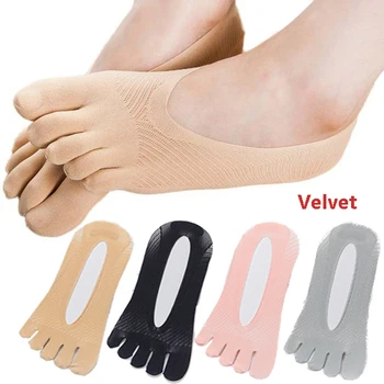 Women Five Toes Breathable Socks Velvet Ultrathin Five-finger Invisible Anti-skid Anti-friction Boat Sock Ankle Socks
Women Five Toes Breathable Socks Velvet Ultrathin Five-finger Invisible Anti-skid Anti-friction Boat Sock Ankle Socks