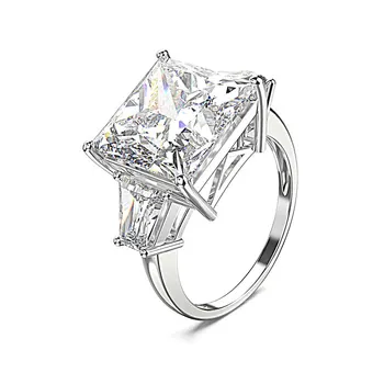 CMajor Sterling Silver Synthetic Diamond Jewelry 14ct CZ White Green Light Blue Pink Yellow Blue Square Classic Ring for Women
CMajor Sterling Silver Synthetic Diamond Jewelry 14ct CZ White Green Light Blue Pink Yellow Blue Square Classic Ring for Women