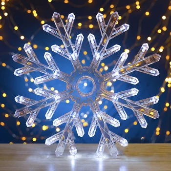 Figure "snowflake" D = 30 cm, plastic, 40 LED, 220V, control. 8 p. WHITE 2314973 
Figure "snowflake" D = 30 cm, plastic, 40 LED, 220V, control. 8 p. WHITE 2314973