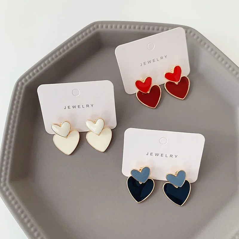 YANGLIUJIA Double Two Wear Earrings A Drip Love Heart-Shaped Earrings Temperament Contracted Fashion Female Jewelry Gifts
YANGLIUJIA Double Two Wear Earrings A Drip Love Heart-Shaped Earrings Temperament Contracted Fashion Female Jewelry Gifts