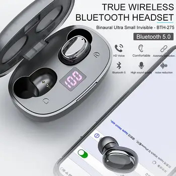 BTH-275 Mini Wireless Stereo Headset Bluetooth 5.0 TWS Binaural Earbuds with LED Digital Charging Box In-Ear Sports HiFi Headset
BTH-275 Mini Wireless Stereo Headset Bluetooth 5.0 TWS Binaural Earbuds with LED Digital Charging Box In-Ear Sports HiFi Headset