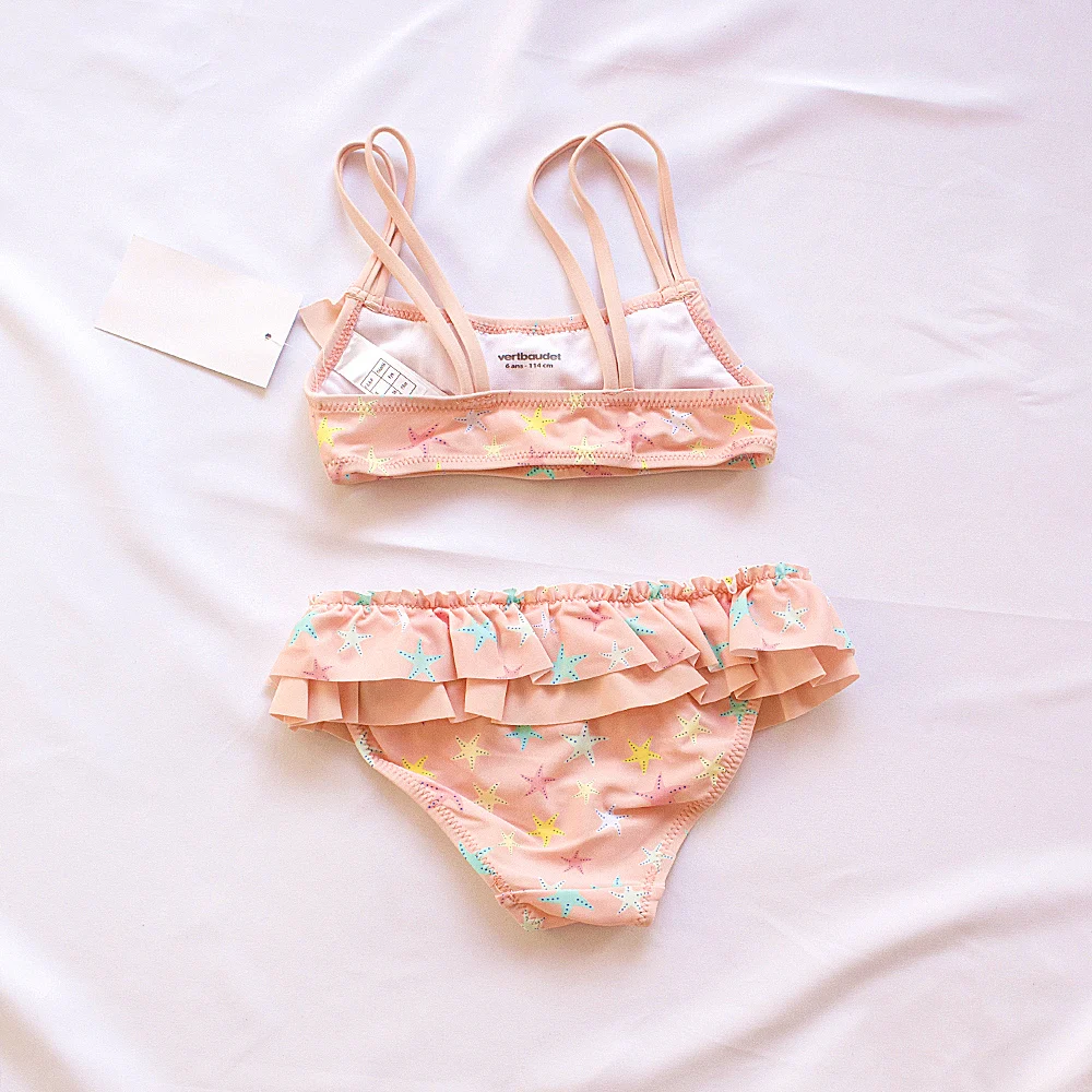 Mädchen Bikini Set Falbala Princess Kinder Badeanzug