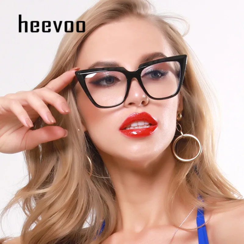 Женские очки кошачий глаз модные женские с заклепками брендовые дизайнерские