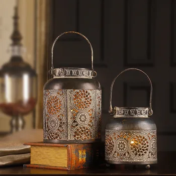 Wind Lamp Wrought Iron Retro Candlestick Decoration Creative Candlestick Romantic Table Nordic American Glass Candlestick
Wind Lamp Wrought Iron Retro Candlestick Decoration Creative Candlestick Romantic Table Nordic American Glass Candlestick