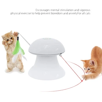 Pet Toy,Pat Interactive Toys,2 in 1 Auto Rotating Light Chaser Toy and Interactive Feather Toy,Pet Entertainment Intelligence
Pet Toy,Pat Interactive Toys,2 in 1 Auto Rotating Light Chaser Toy and Interactive Feather Toy,Pet Entertainment Intelligence