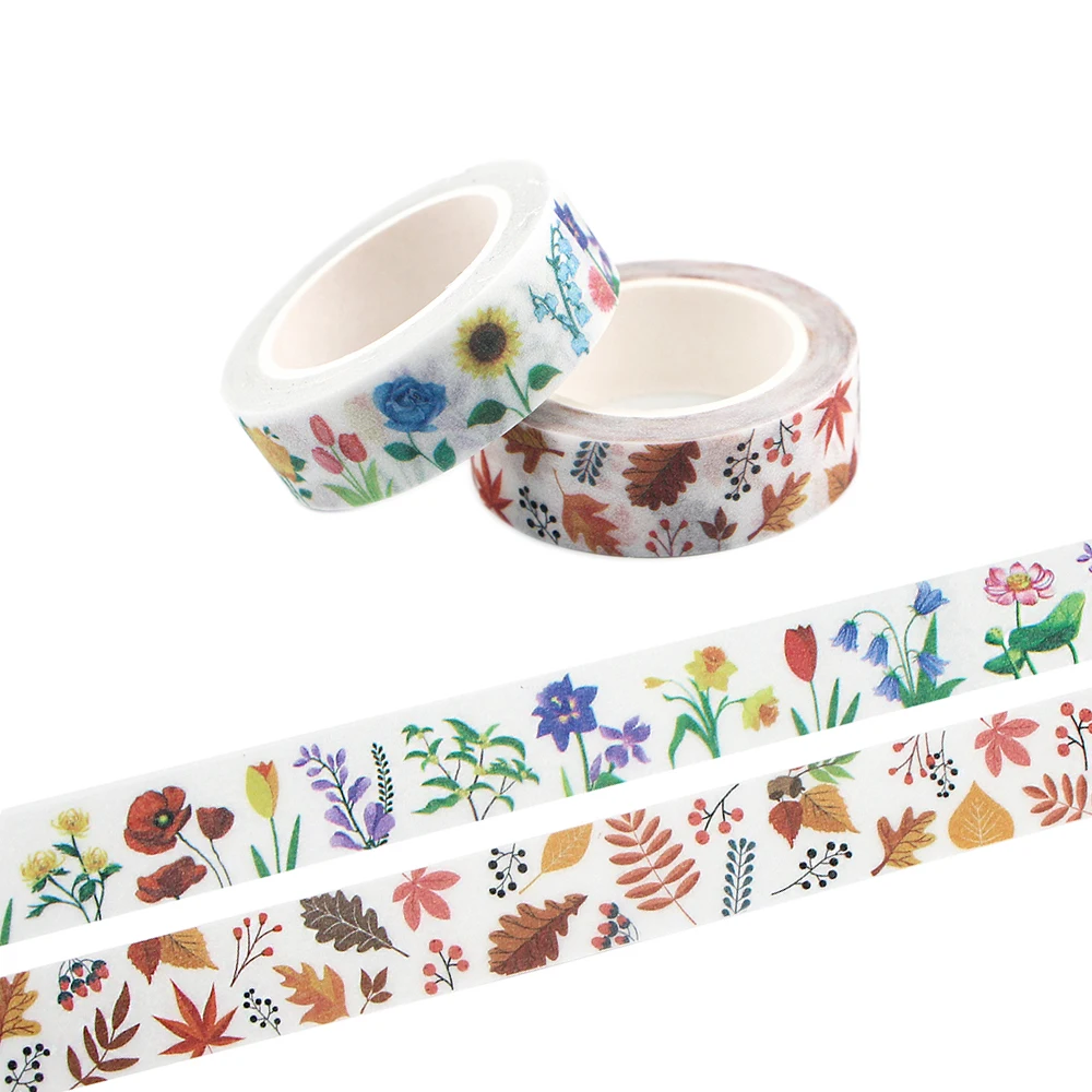 Ransitute R1211 Flowers And Leaves DIY Matte Tape Paper Office Stationery School Supply Hand Ledger Decoration Diary Tape 
Ransitute R1211 Flowers And Leaves DIY Matte Tape Paper Office Stationery School Supply Hand Ledger Decoration Diary Tape