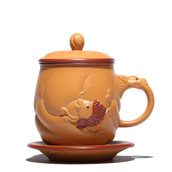 Purple clay tea cup with cover filter hand made kung fu mug cool teaware
Purple clay tea cup with cover filter hand made kung fu mug cool teaware