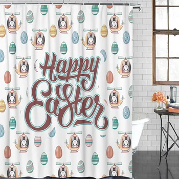 Cartoon Bath Curtain Easter Bunny And Eggs Pattern Shower Curtain Waterproof Polyester Fabric Bathroom Decor
Cartoon Bath Curtain Easter Bunny And Eggs Pattern Shower Curtain Waterproof Polyester Fabric Bathroom Decor
