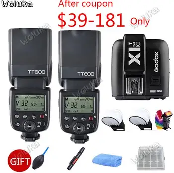 2x Godox TT600 2.4G Wireless X System Camera Flashes Speedlites With X1T-C Transmitter Trigger for Cameras +Free Gift CD50 T03
2x Godox TT600 2.4G Wireless X System Camera Flashes Speedlites With X1T-C Transmitter Trigger for Cameras +Free Gift CD50 T03