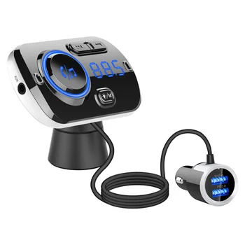 Car FM Transmitter Kit Handsfree Wireless Bluetooth 5.0 LCD MP3 Player USB Fast Charge 3.0 Car Accessories Auto FM Modulator
Car FM Transmitter Kit Handsfree Wireless Bluetooth 5.0 LCD MP3 Player USB Fast Charge 3.0 Car Accessories Auto FM Modulator