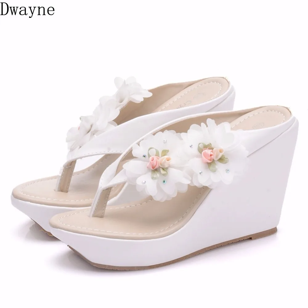 2019 New Large Size Bohemian Style Wedge Sandals Beach Flip-Flops White High Heel Sandals Sweet Simple Ladies Slippers
2019 New Large Size Bohemian Style Wedge Sandals Beach Flip-Flops White High Heel Sandals Sweet Simple Ladies Slippers