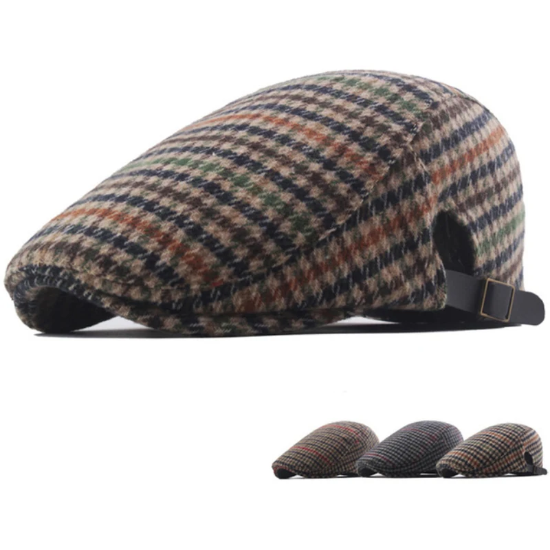 HT3492 Beret Cap Plaid Wool Beret Hat Men Women Adjusted Flat Cap Male Female Artist Painter Autumn Winter Hat Berets for Men
HT3492 Beret Cap Plaid Wool Beret Hat Men Women Adjusted Flat Cap Male Female Artist Painter Autumn Winter Hat Berets for Men