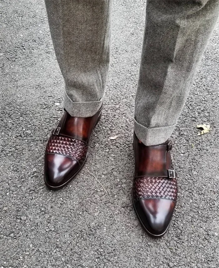 New Handmade Leather Vintage Style Men Casual Shoes Double Monk Strap Buckle Loafers Wedding High Quality Party Dress Shoes
New Handmade Leather Vintage Style Men Casual Shoes Double Monk Strap Buckle Loafers Wedding High Quality Party Dress Shoes