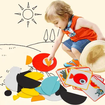 130pcs Animal Wooden Jigsaw Puzzle Board Set Colorful shape Baby Educational Wooden Toy for Children Learning Developing Toys
130pcs Animal Wooden Jigsaw Puzzle Board Set Colorful shape Baby Educational Wooden Toy for Children Learning Developing Toys
