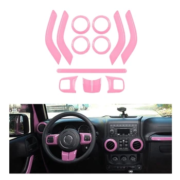 (PINK 12PCS) Car Decoration Steering Wheel & Center Console Air Outlet Trim for Jeep Wrangler JK JKU 2011-18
(PINK 12PCS) Car Decoration Steering Wheel & Center Console Air Outlet Trim for Jeep Wrangler JK JKU 2011-18