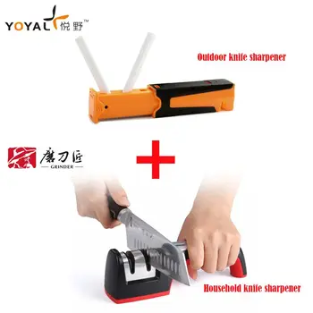 Outdoor knife sharpener and household knife sharpener wheel sharpener combination -TY1406+TG1005
Outdoor knife sharpener and household knife sharpener wheel sharpener combination -TY1406+TG1005