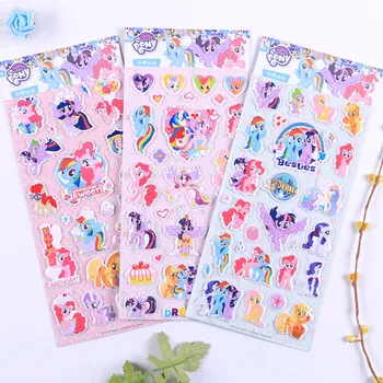 4PCS My Little Pony unicorn Friendship Action Toy Figures 3D three-dimensional bubble stickers cartoon anime for kids Gift 
4PCS My Little Pony unicorn Friendship Action Toy Figures 3D three-dimensional bubble stickers cartoon anime for kids Gift