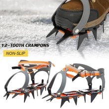 12 Teeth Crampons Ice Snow Grips Traction Cleats for Boots Shoes Anti-Slip Ice Cleats for Ice Fishing Walking Hiking
12 Teeth Crampons Ice Snow Grips Traction Cleats for Boots Shoes Anti-Slip Ice Cleats for Ice Fishing Walking Hiking