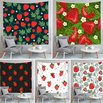 Hot Sell Fashion Strawberry Tapestry Background Girl Home Decoration Wall Deco Cloth Tablecloth Carpet For Living Room
Hot Sell Fashion Strawberry Tapestry Background Girl Home Decoration Wall Deco Cloth Tablecloth Carpet For Living Room