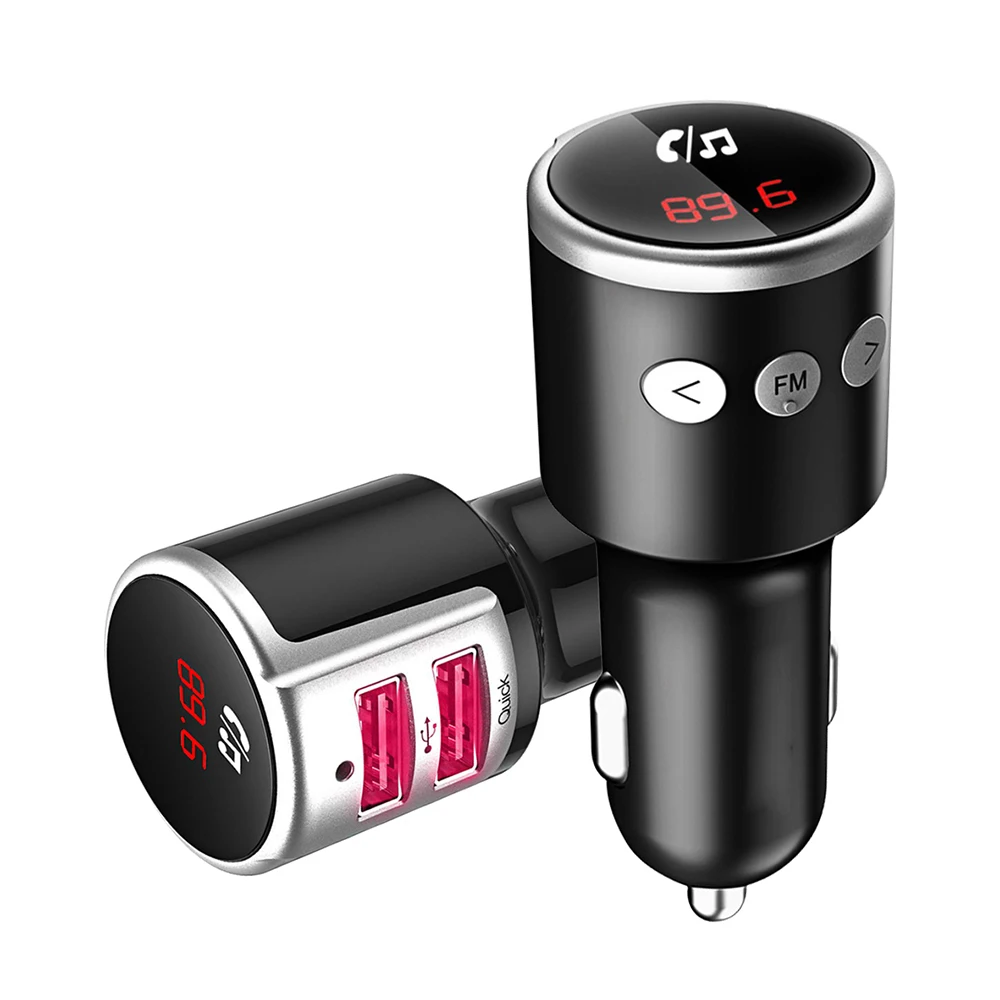 Car Bluetooth FM Transmitter Wireless Radio Adapter Music MP3 Player Car Kit Hands Free Calls With QC3.0 Dual USB Charge 5
Car Bluetooth FM Transmitter Wireless Radio Adapter Music MP3 Player Car Kit Hands Free Calls With QC3.0 Dual USB Charge 5