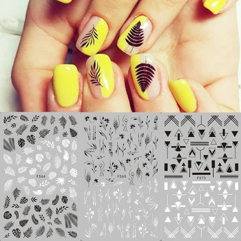 1pcs Stickers for Nails White Black Flower Leaf Linear Designs 3D Slider Decal DIY Manicure Nail Art Decoration Decor LEF564-573
1pcs Stickers for Nails White Black Flower Leaf Linear Designs 3D Slider Decal DIY Manicure Nail Art Decoration Decor LEF564-573