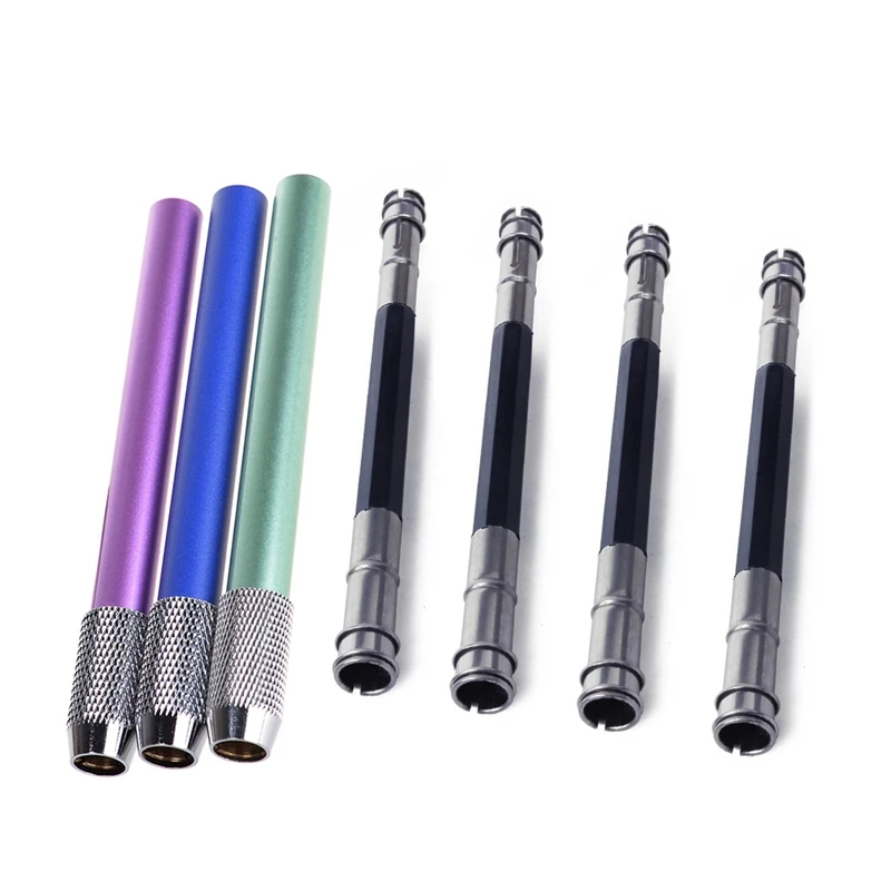 3Pcs Metal Pencil Lengthened Extender Holder Ran & 4 PCS Adjustable Dual Head Pencil Extender Holder Sketch
3Pcs Metal Pencil Lengthened Extender Holder Ran & 4 PCS Adjustable Dual Head Pencil Extender Holder Sketch