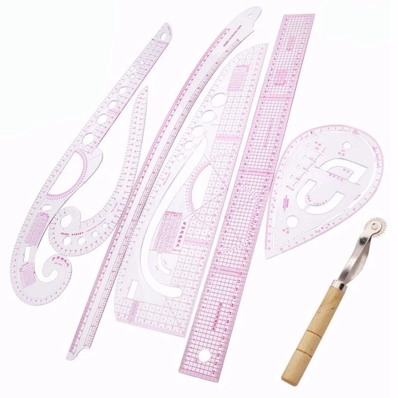 HOT 7Pcs/Set Ruler Tailor Measuring Kit Sewing Drawing Ruler Yardstick Sleeve Arm French Curve Set Cutting Ruler Paddle Wheel
HOT 7Pcs/Set Ruler Tailor Measuring Kit Sewing Drawing Ruler Yardstick Sleeve Arm French Curve Set Cutting Ruler Paddle Wheel