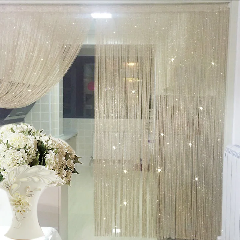 Encrypted silver thread hanging curtain partition curtain partition fringe porch without wrapping Korean wedding decoration curt
Encrypted silver thread hanging curtain partition curtain partition fringe porch without wrapping Korean wedding decoration curt