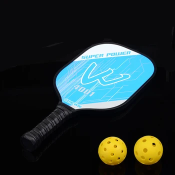 

Carbon Fiber Pickleball Paddle Graphite Face Polymer Honeycomb Core Pickleball Racket Ultra Cushion Grip Low Profile Edge Guard