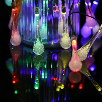 New Wedding Decoration Solar String Lights 50 LED Water Drop Rope Light 8 Modes Multicolor for Garden Home Festival Party Decor
New Wedding Decoration Solar String Lights 50 LED Water Drop Rope Light 8 Modes Multicolor for Garden Home Festival Party Decor