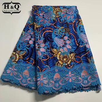 H&Q blue african batik lace wax fabric 100% cotton fabrics embroidered nigerian guipure laces water soluble fabric 6 yards/piece
H&Q blue african batik lace wax fabric 100% cotton fabrics embroidered nigerian guipure laces water soluble fabric 6 yards/piece