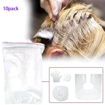 10pacs Disposable Hair Coloring Tool Set Shower Cap Earmuffs Gloves Shawl Girdle Fashion Styling Design Tool
10pacs Disposable Hair Coloring Tool Set Shower Cap Earmuffs Gloves Shawl Girdle Fashion Styling Design Tool