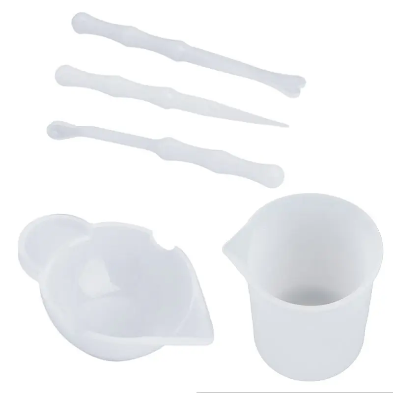 1 Set Clear Reusable Silicone Measuring Cups Mixing Liquid Epoxy Resin Distribution Tools Casting Jewelry Making DIY
1 Set Clear Reusable Silicone Measuring Cups Mixing Liquid Epoxy Resin Distribution Tools Casting Jewelry Making DIY