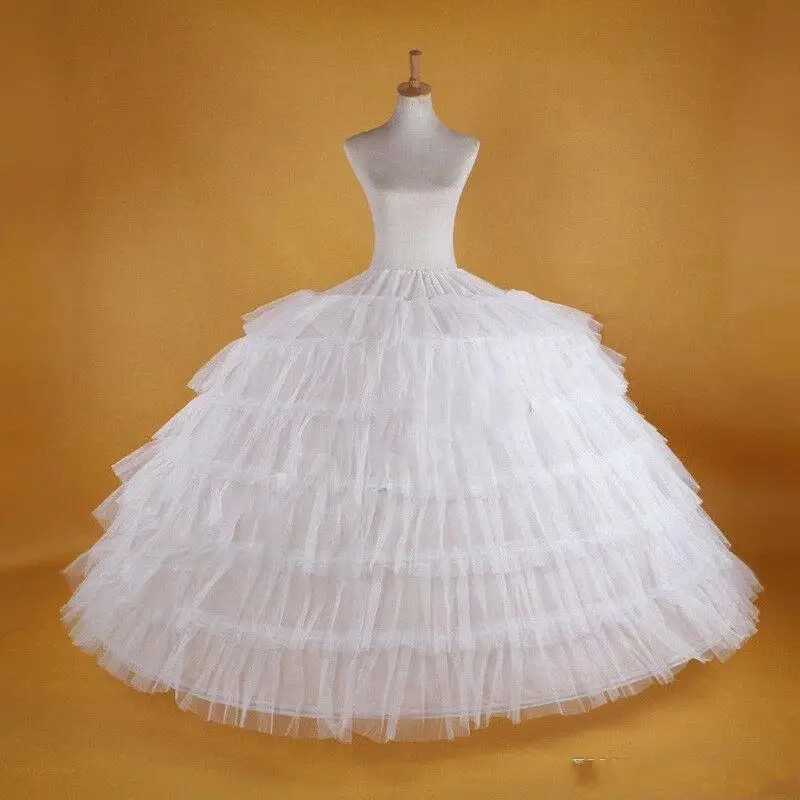 

Бальное платье, подъюбник для свадебного платья, кринолин, свадебная Нижняя юбка, многослойная юбка, 6 обручей для платья Quinceanera