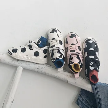2019 Autumn Kid's Shoes Girl's Shoes Casuals Hook & Loop Polka Dot Round Toe Neutral Flat Heels Non-slip 516
2019 Autumn Kid's Shoes Girl's Shoes Casuals Hook & Loop Polka Dot Round Toe Neutral Flat Heels Non-slip 516