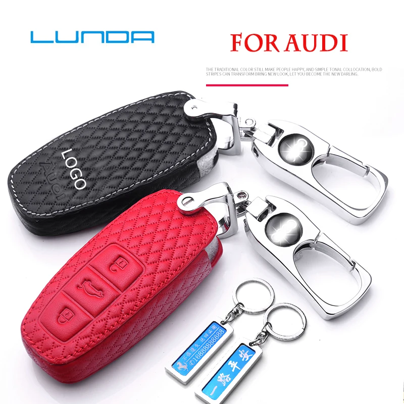 2018/2019 Car key case for Audi a4 a5 a6l q3 q5 q7 a1 a3 a7 a8 Genuine Leather key cover protective case red+Metal key ring
2018/2019 Car key case for Audi a4 a5 a6l q3 q5 q7 a1 a3 a7 a8 Genuine Leather key cover protective case red+Metal key ring