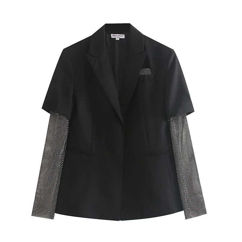 Suit Jacket Women's Sense of Design Non-mainstream Korean-style Tops Spring And Autumn 2019 New Style Network Red Black yao dai
Suit Jacket Women's Sense of Design Non-mainstream Korean-style Tops Spring And Autumn 2019 New Style Network Red Black yao dai