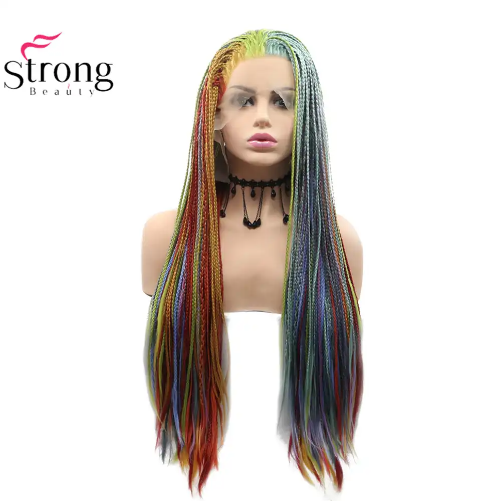Strongbeauty Dredy Volosy Chernye Korichnevye Ombre Sinteticheskie Afrikanskie Kosy Pariki Wigs For Blacks Wigs For Black Womenwig Wig Aliekspress