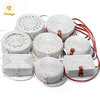 Oswego Rattan Shoulder Bag 2019 New Summer White Woven Rattan Bag Round Retro Literary Straw Beach Bag Travel Handbag For Women
Oswego Rattan Shoulder Bag 2019 New Summer White Woven Rattan Bag Round Retro Literary Straw Beach Bag Travel Handbag For Women