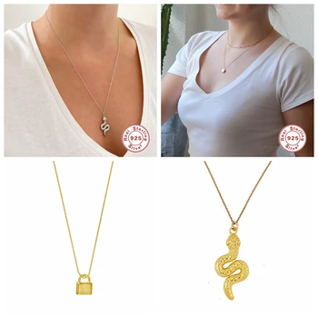 925 Sterling Silver Minimalist Clavicle Chain Pendant Necklaces For Woman Mom Ladies Collar De Serpiente Necklaces Birthday Gift
925 Sterling Silver Minimalist Clavicle Chain Pendant Necklaces For Woman Mom Ladies Collar De Serpiente Necklaces Birthday Gift