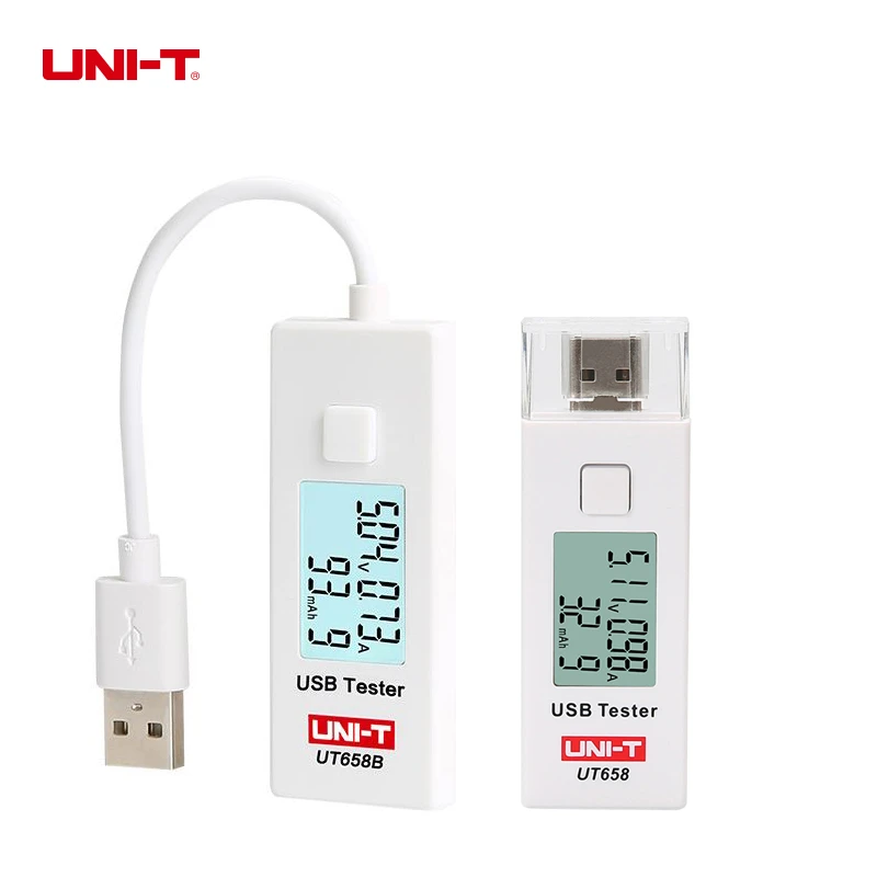 UNI-T UT658/UT658B USB Tester Digital Current Voltage Tester U Disk Doctor Charger Voltmeter Ameter Capacity MAX 9V Data Storage
UNI-T UT658/UT658B USB Tester Digital Current Voltage Tester U Disk Doctor Charger Voltmeter Ameter Capacity MAX 9V Data Storage