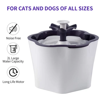 SZS Hot Cat Water Fountain,2L Intelligent Power Off Removable Washable Pump with Filter Automatic Pet Drinking Water Bowl for Sm
SZS Hot Cat Water Fountain,2L Intelligent Power Off Removable Washable Pump with Filter Automatic Pet Drinking Water Bowl for Sm